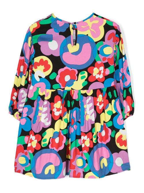 Abito bambina a fiori multicolore Stella McCartney Kids | 8R1A10Z0476930MC